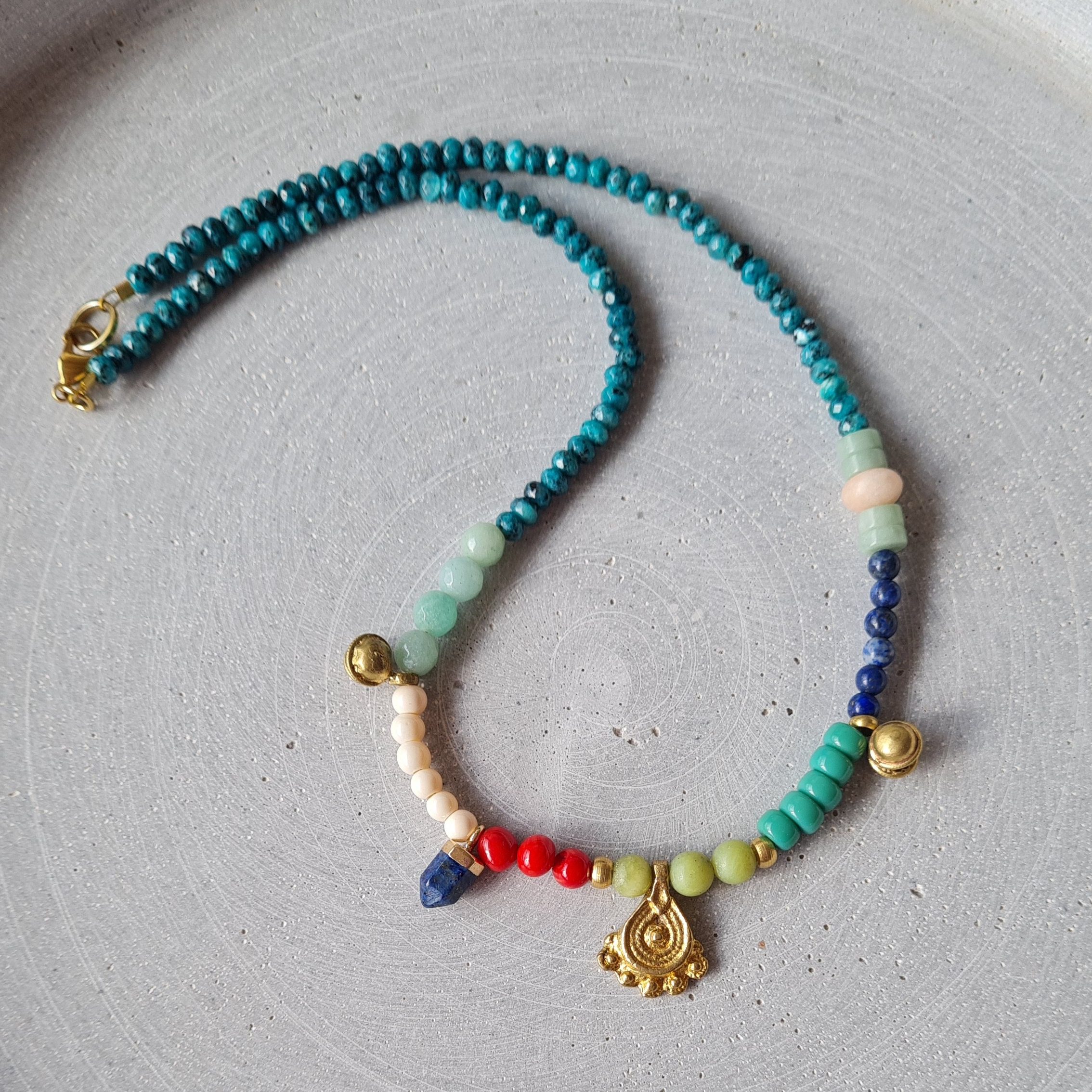 Collar Nepal Ritual Turquesa - Imagen 3